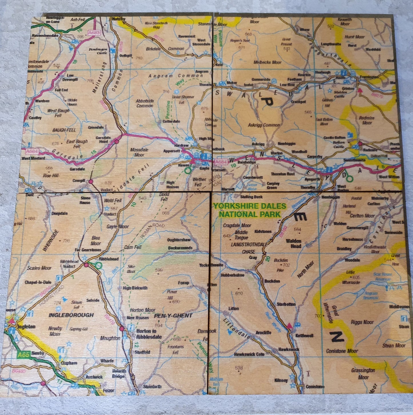 Yorkshire Dales Map Range Gifts/ Souvieners